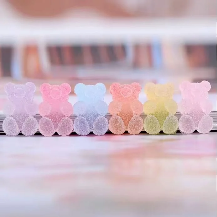 Dollhouse Miniature Gummy Bears – Colorful Candy Bear Figures for Dollhouse & Mini Scenes – 1/12 Scale – Resin Candy Decor