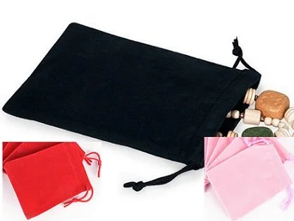 Velvet or Metallic Jewelry Gift Pouch with Drawstring