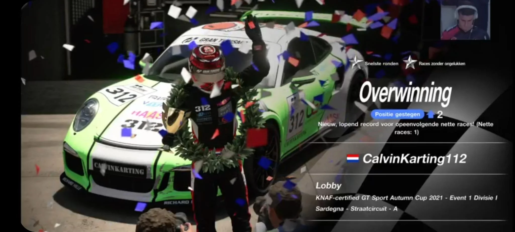 Calvin pakt overwinning bij de openingsrace van de KNAF Digital Autumn Cup!
