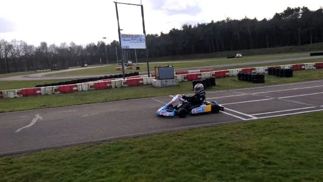 De eerste training in mijn nieuwe kart