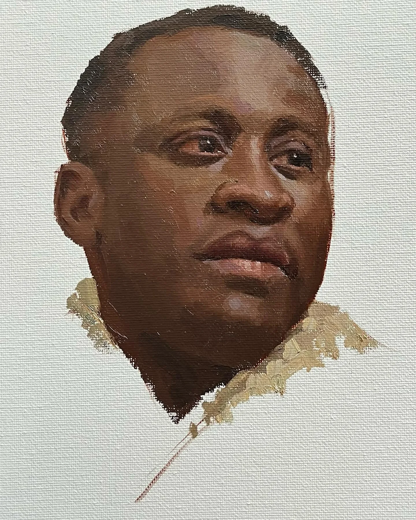 A two and a half hour alla prima session with Uncle G. #allaprima #portraitpainting #oilpainting #art #havenlightart