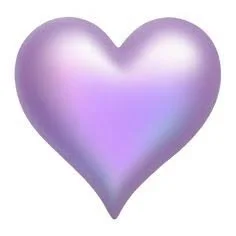 A purple heart-shaped balloon.