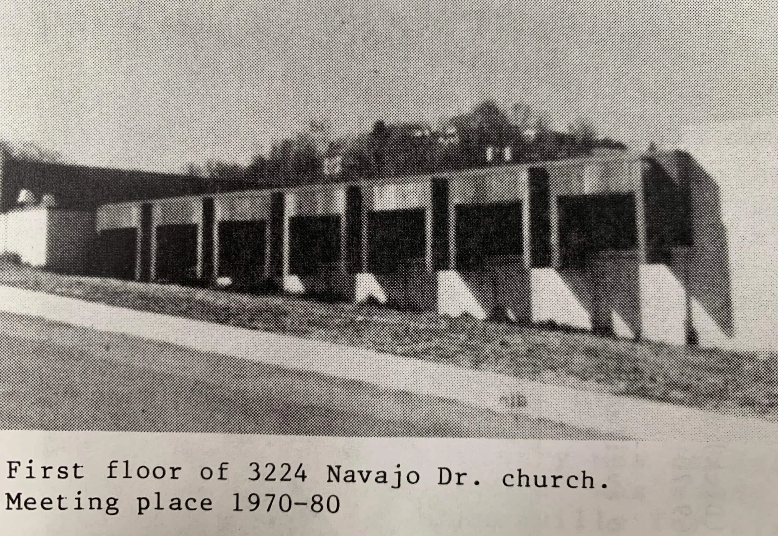 First floor of 3224 Navijo Drive church.  Meeting place 1970-1980.