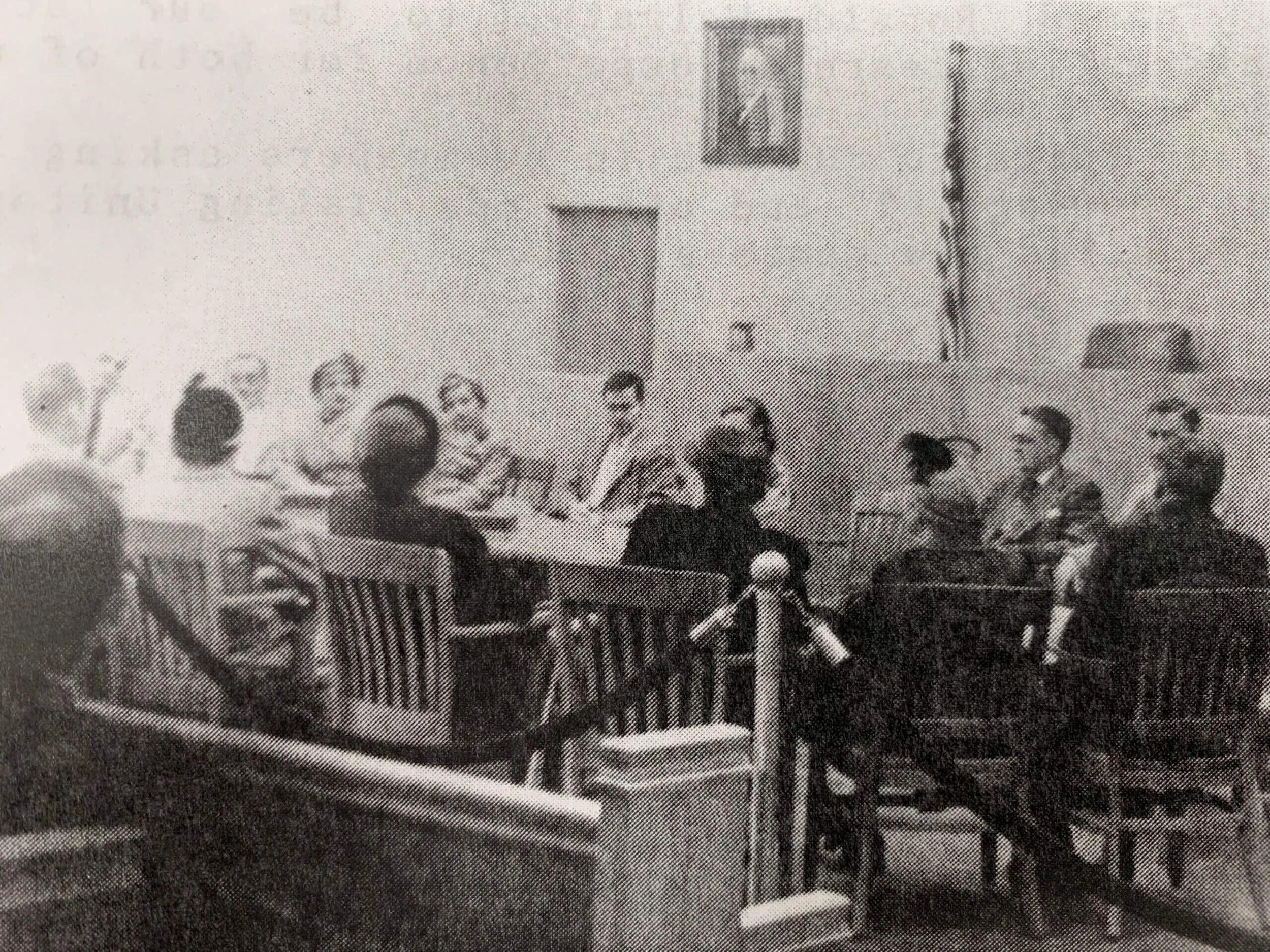 UUCC meeting at courthouse in 1952.