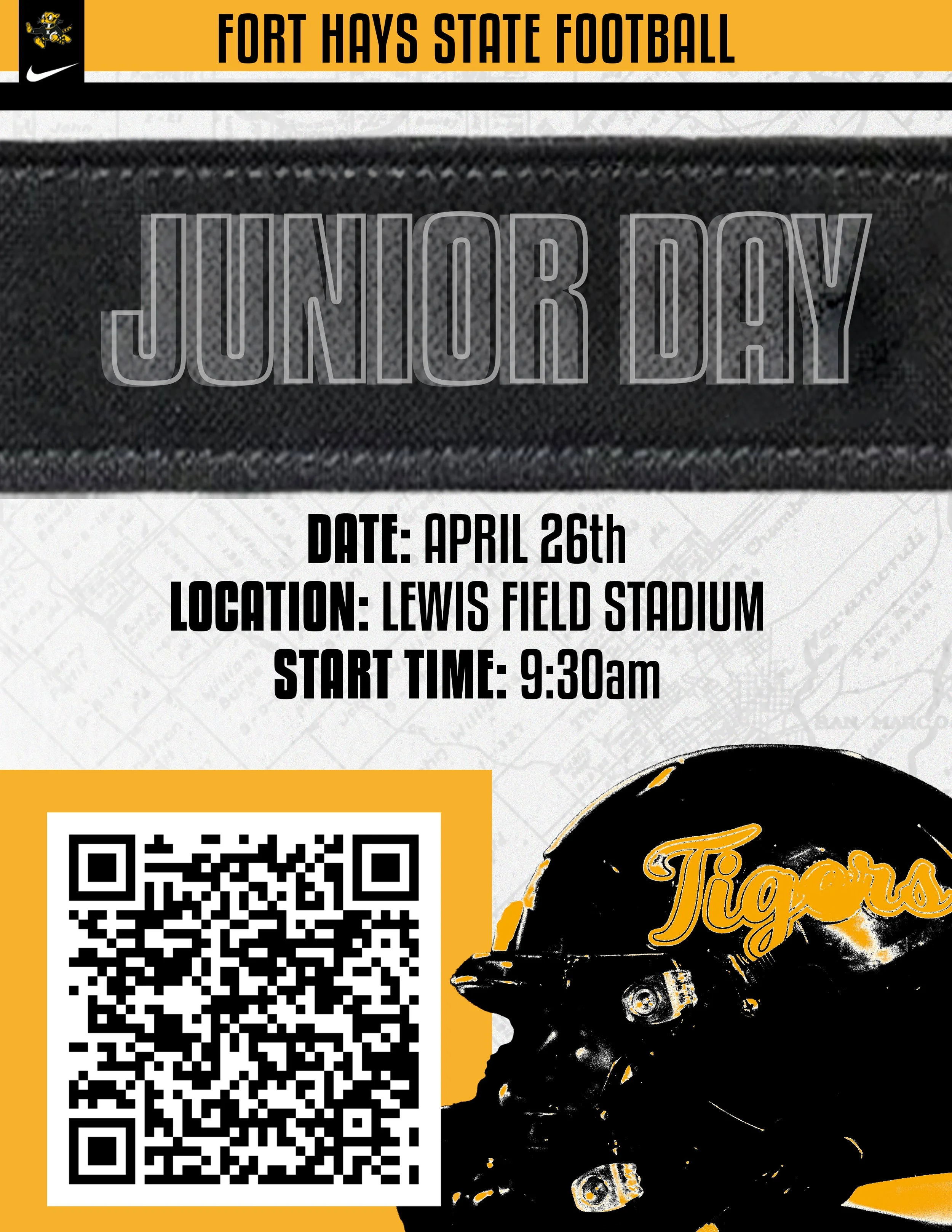 A graphic that was sent out to players and high school coaches for a specialty visit. 