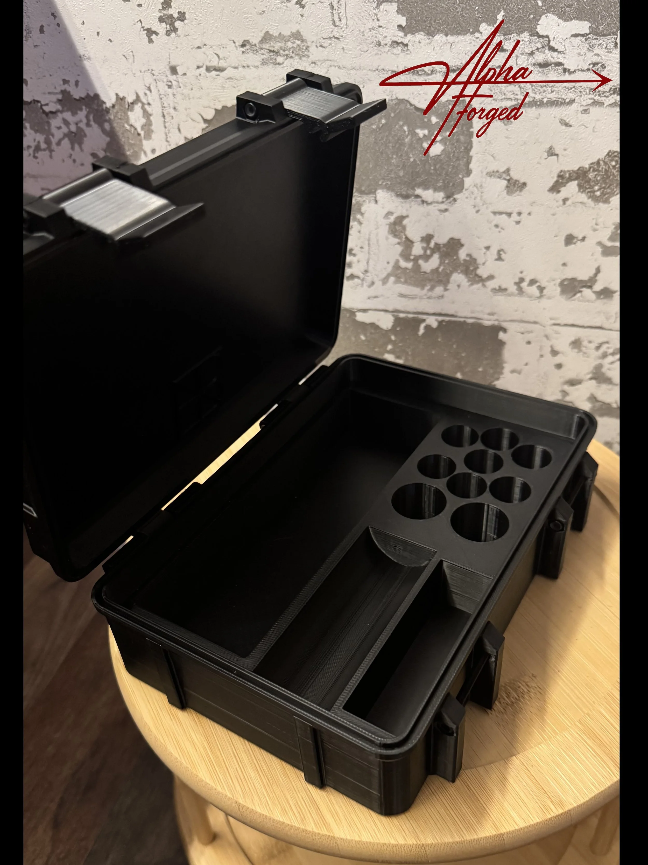 AlphaForged  Deluxe Peptide/Syringe/Insulin Case Storage