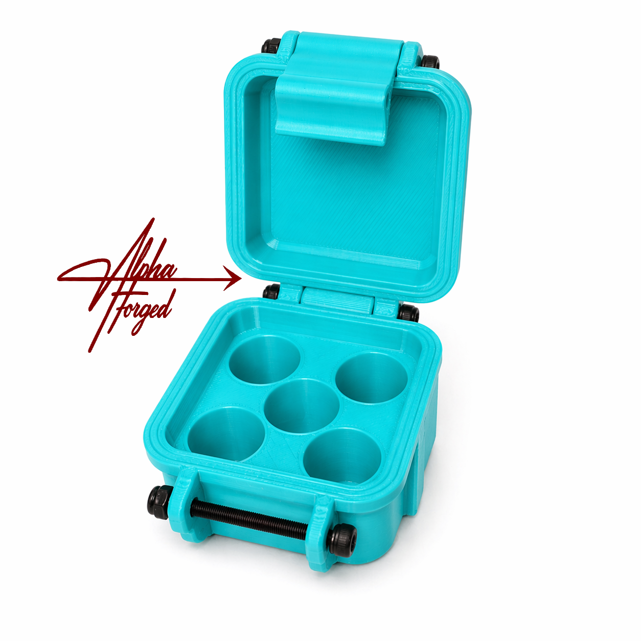 AlphaForged 3mL Vial Storage Mini – Holds 5 (16mm) Vials