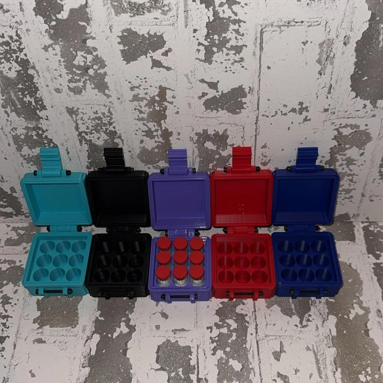 AlphaForged 3mL Vial Storage Mini – Holds 9 (16mm) Vials