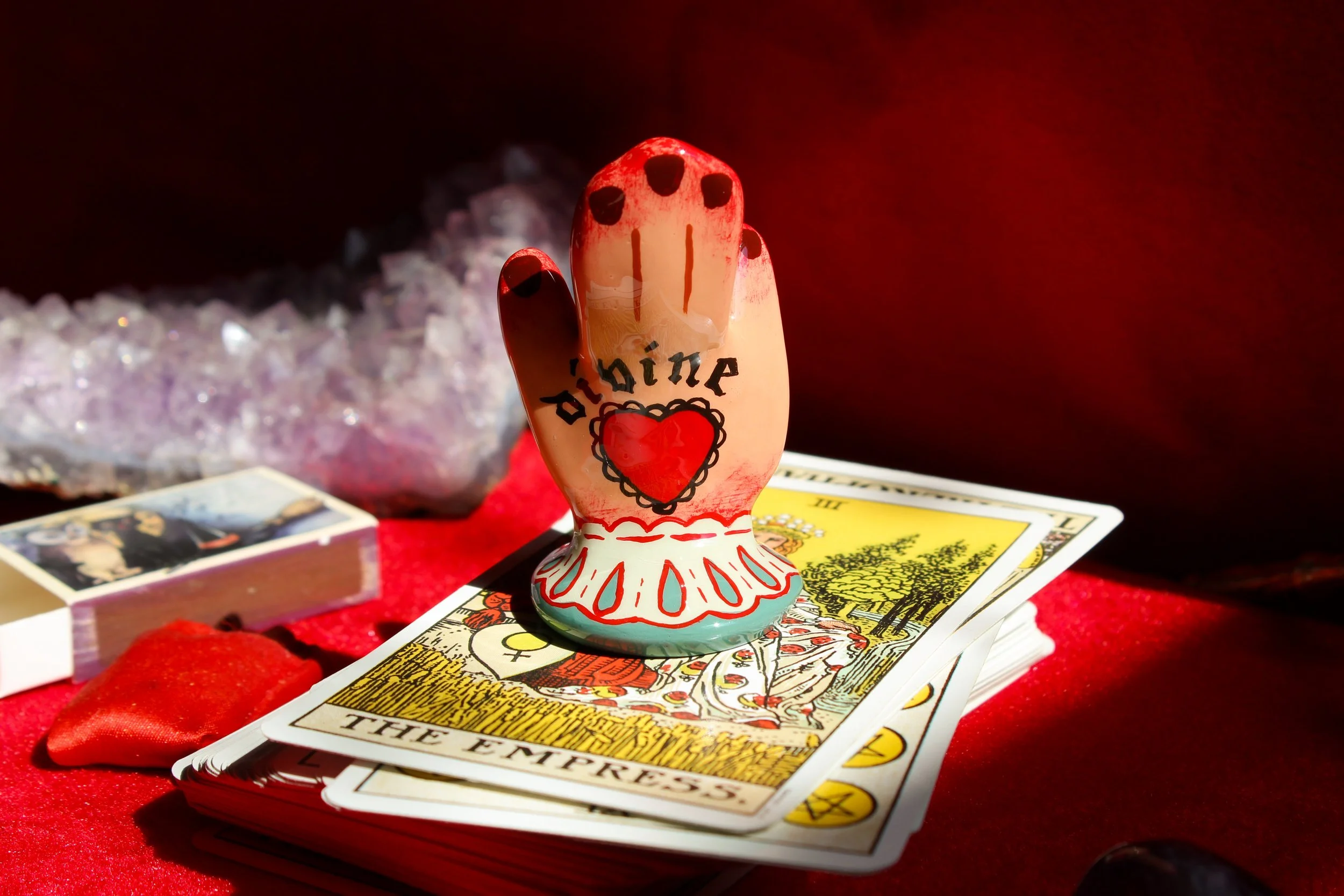 Divine Hand Card Holder (Air Dry Clay)