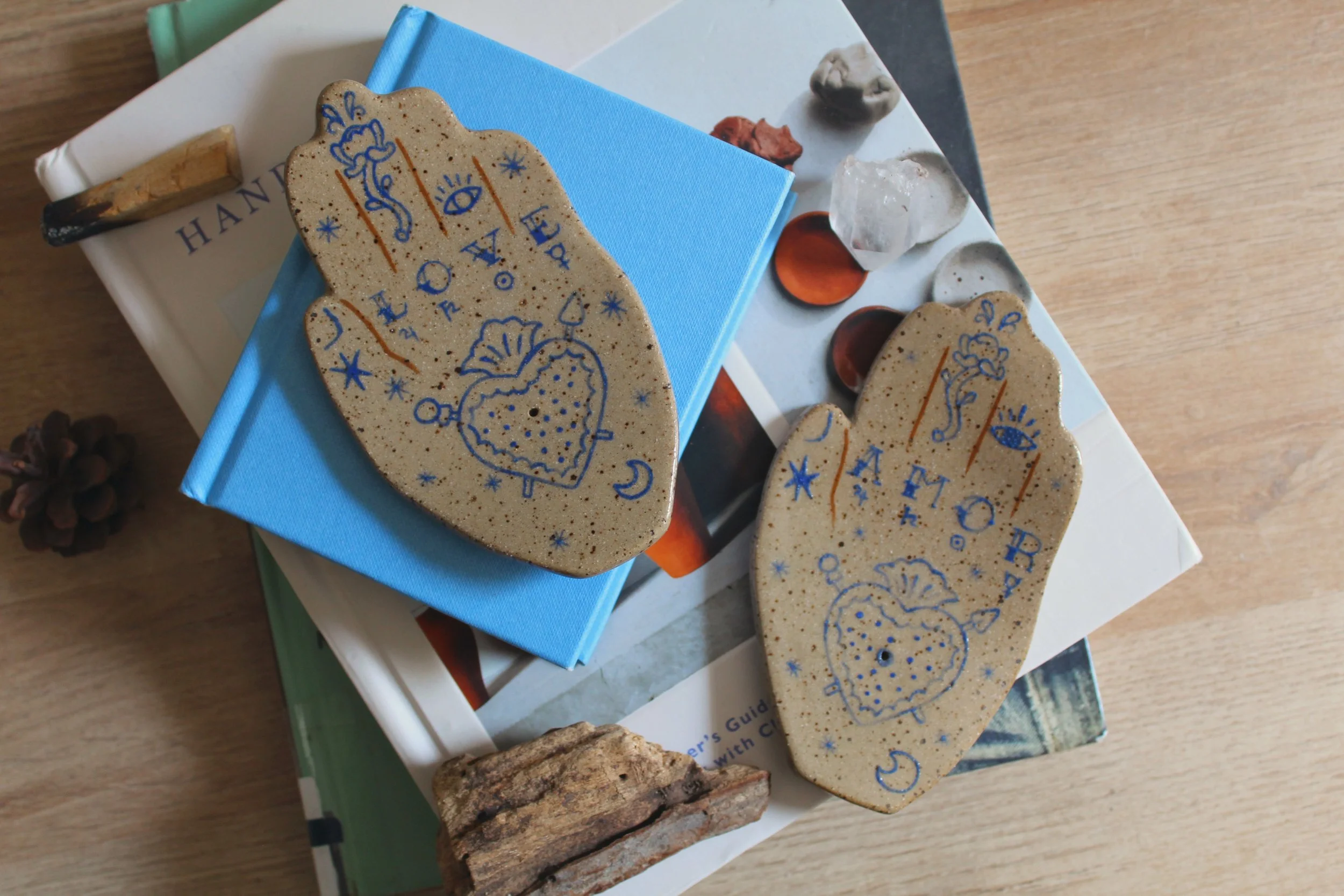 Tattooed Hand Incense Holder