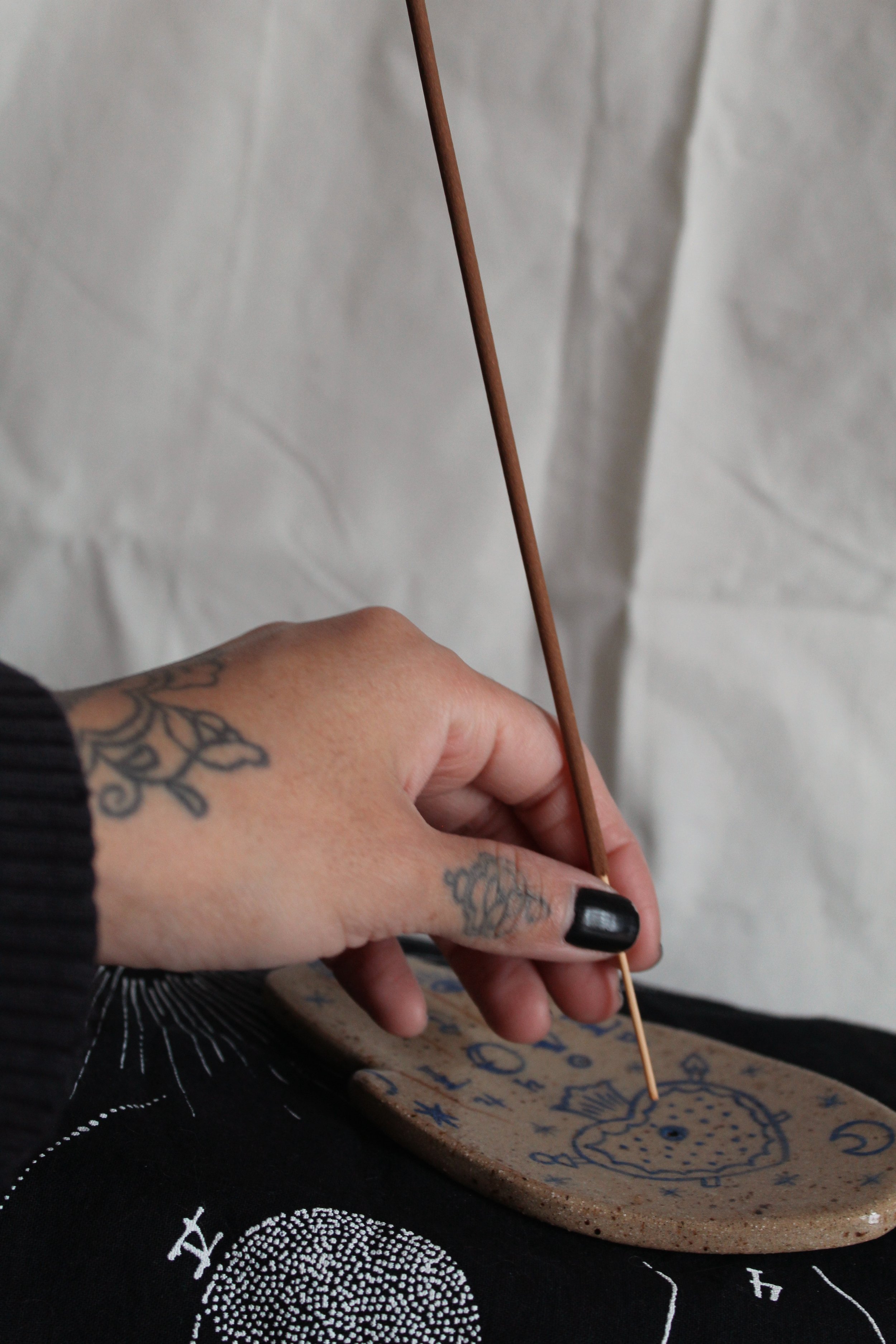 Tattooed Hand Incense Holder