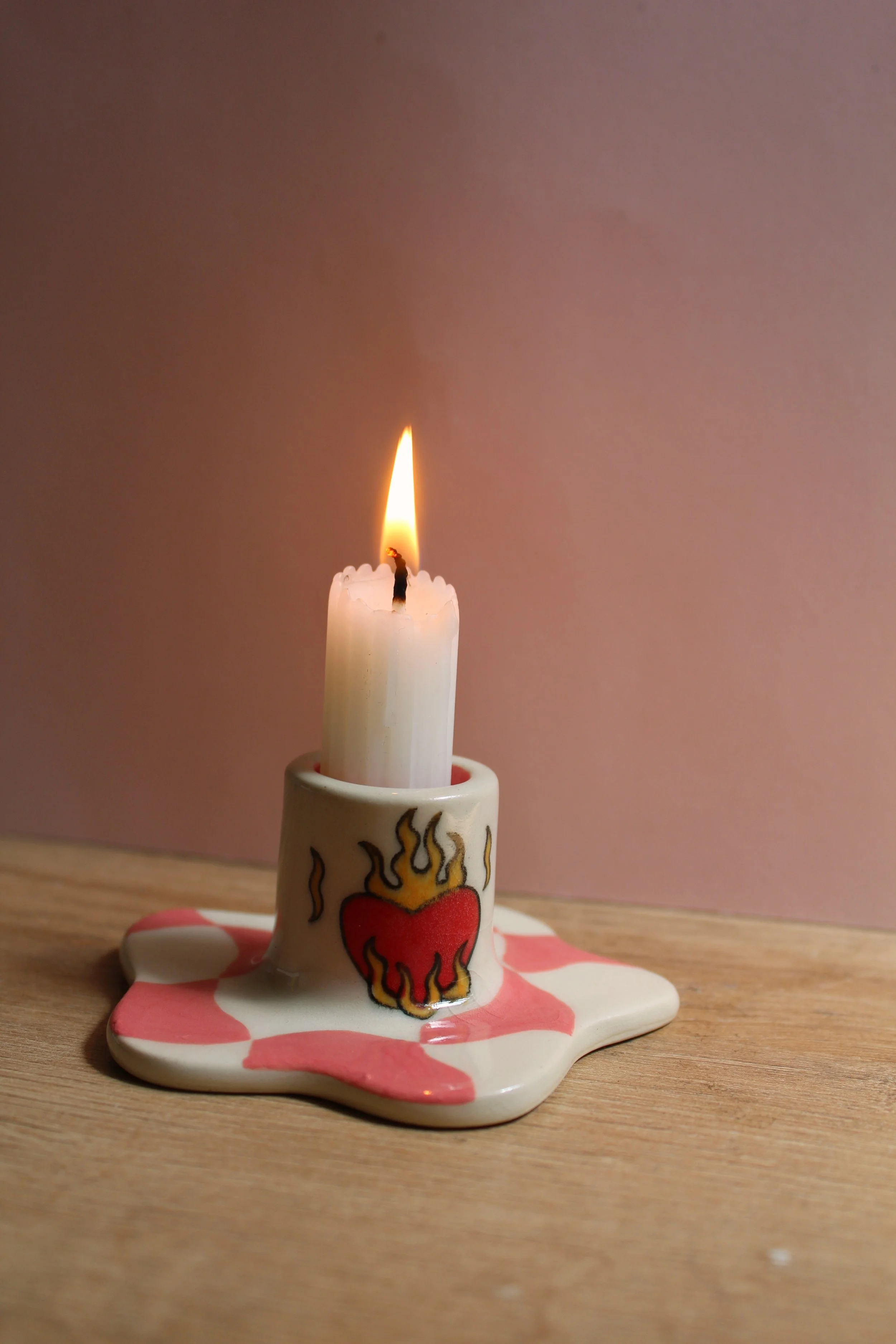 Flaming Heart Candle Holder *Pre-Order*