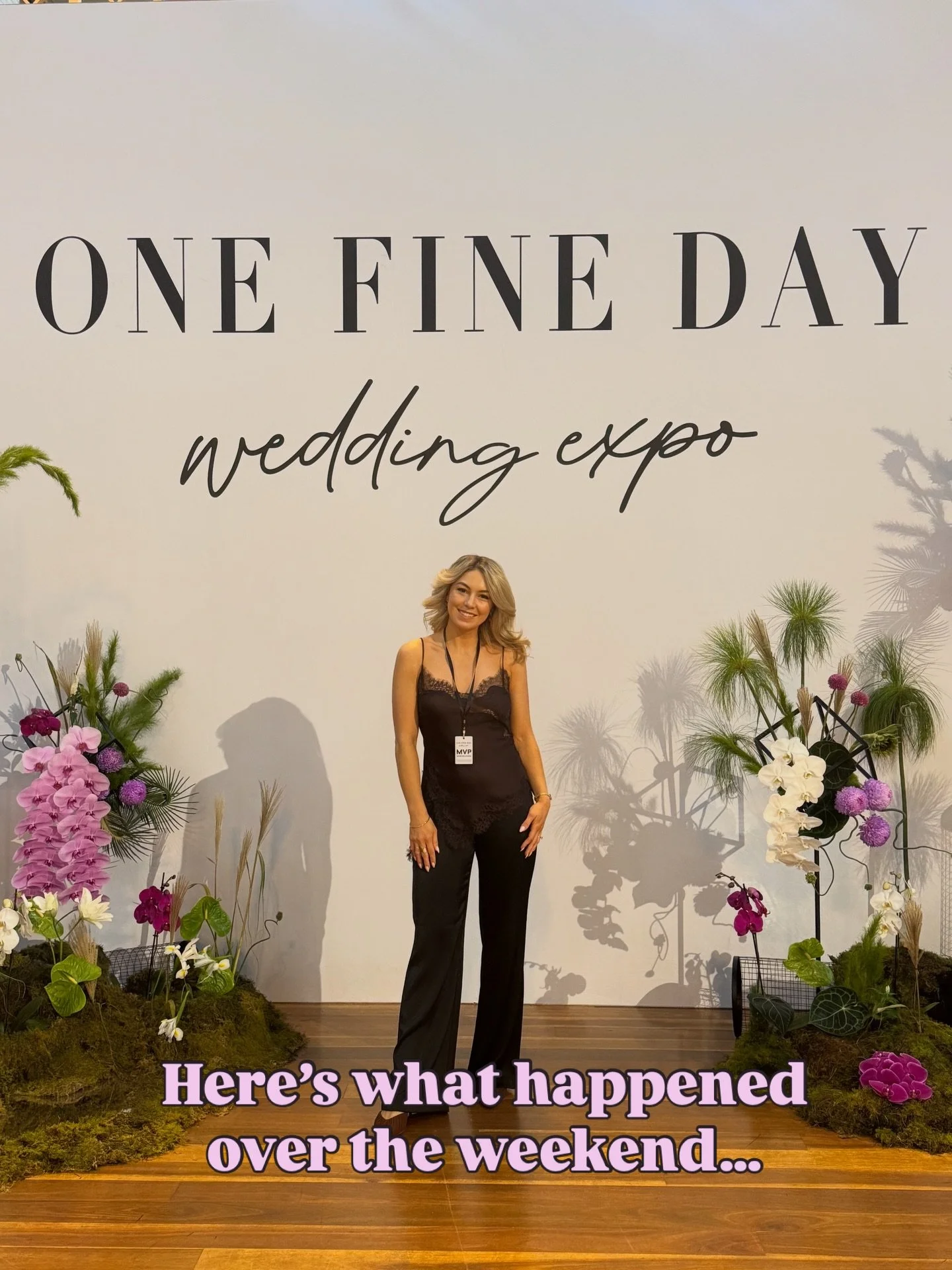 What a FULL weekend!! Friday bump-in through to Sunday bump-out was non stop. With 2 weddings and the @onefinedayweddingexpo where I had conversations with hundreds of beautiful people that came through the expo doors over two days, it&rsquo;s no won
