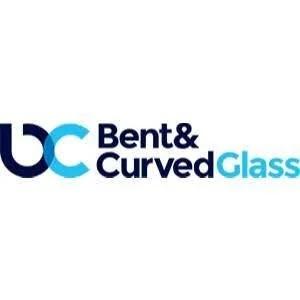 Logo of Bent & Curved Glass with stylized 'bc' and text