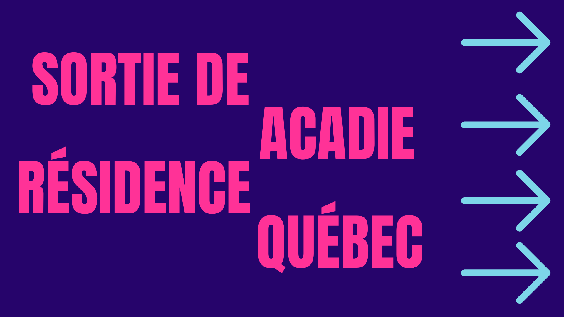 Sortie de résidence Acadie-Québec