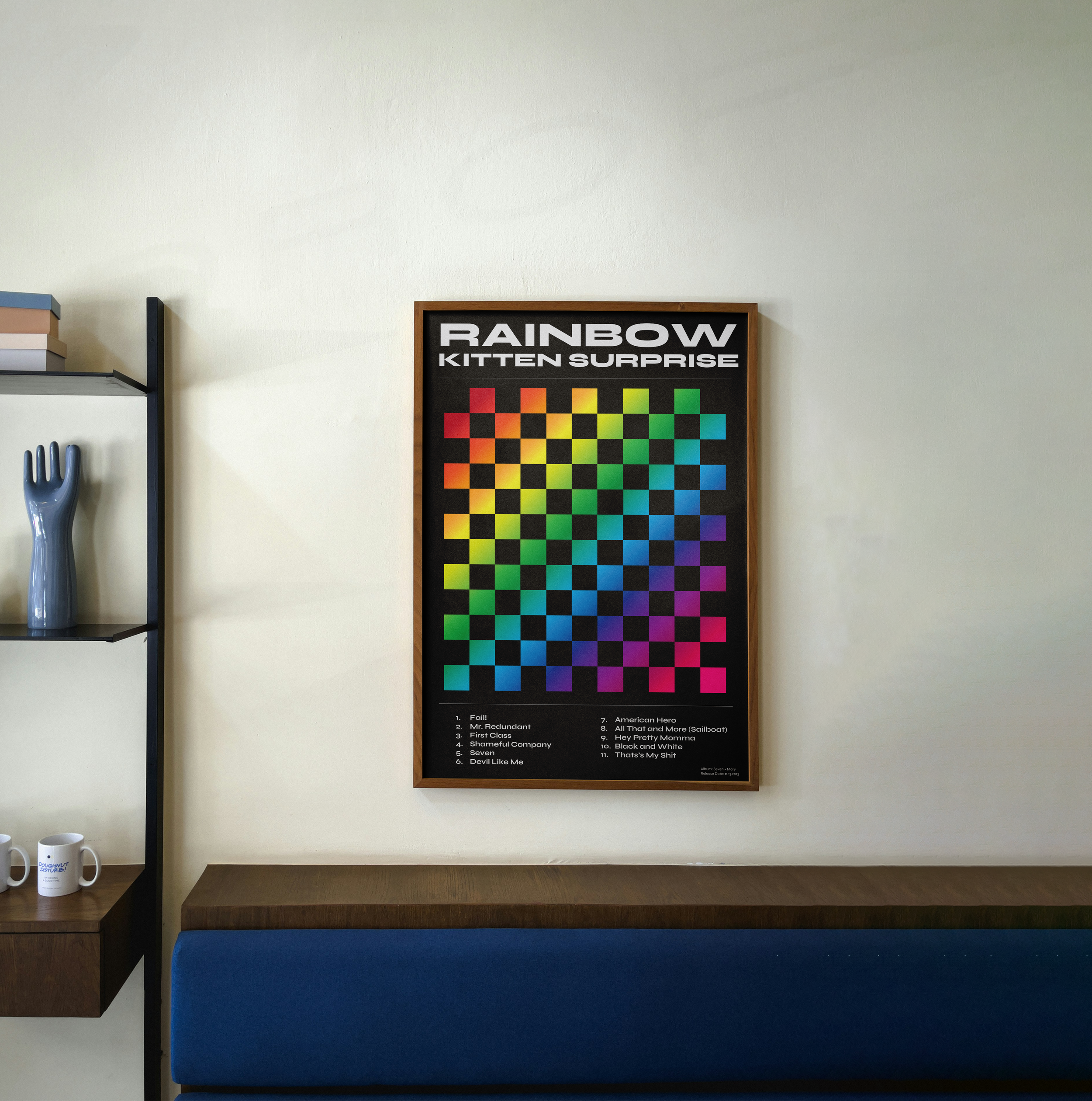 Free Hanging Poster on Wall Mockup.png