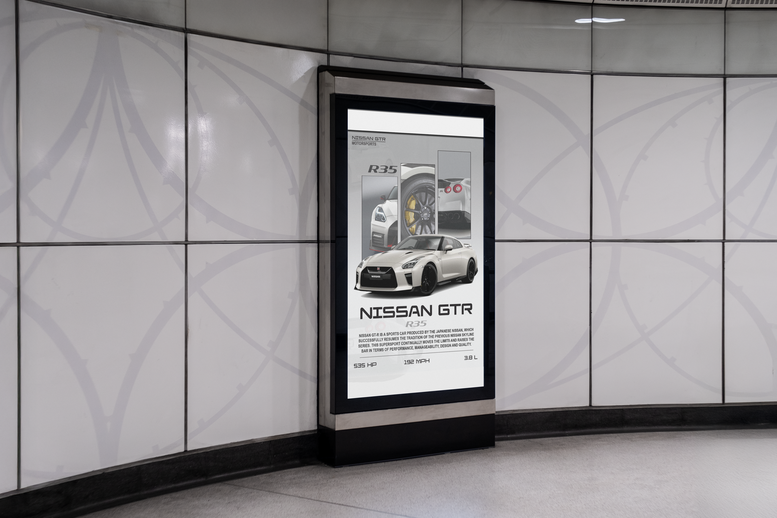 Free Citylight in the White Wall Mockup.png