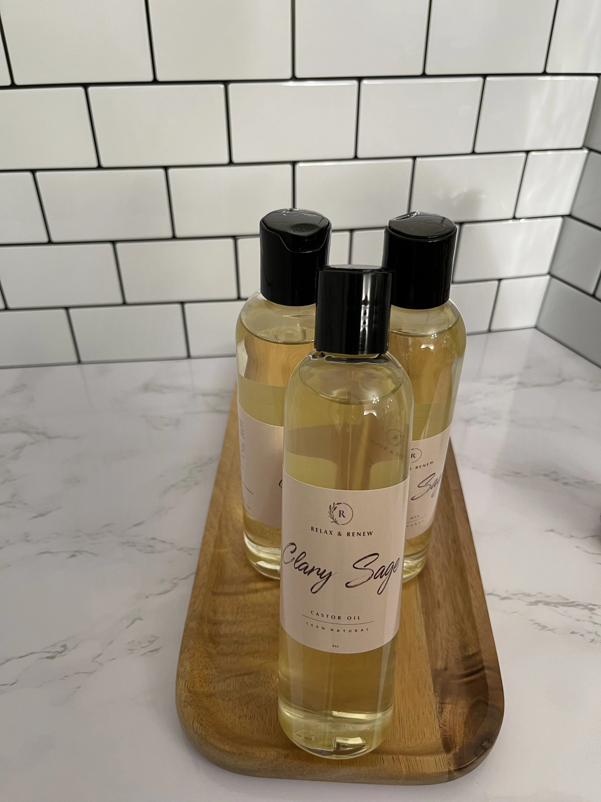 Clary Sage Castor Oil w/cloth