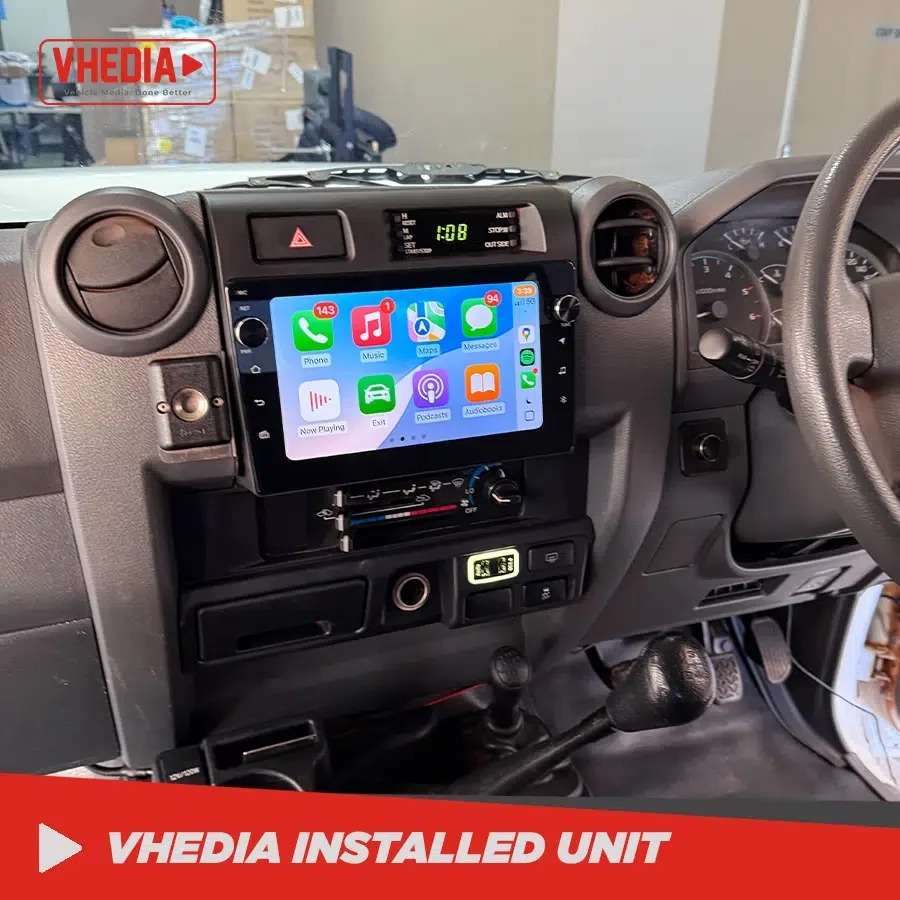 70 series vhedia head unit installations with rear view camera
