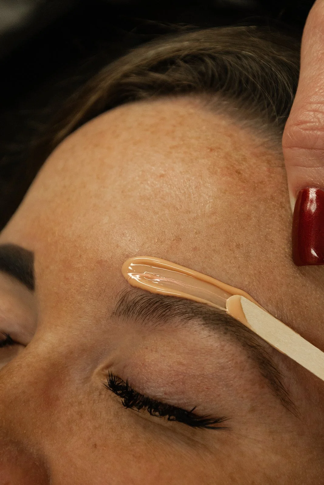Eyebrow waxing