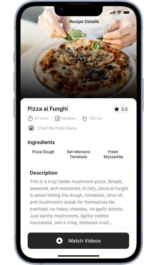 Yes Chef Mobile Recipe