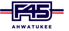 F45 Training logo with 'F45' and 'AHWATUKEE' written underneath