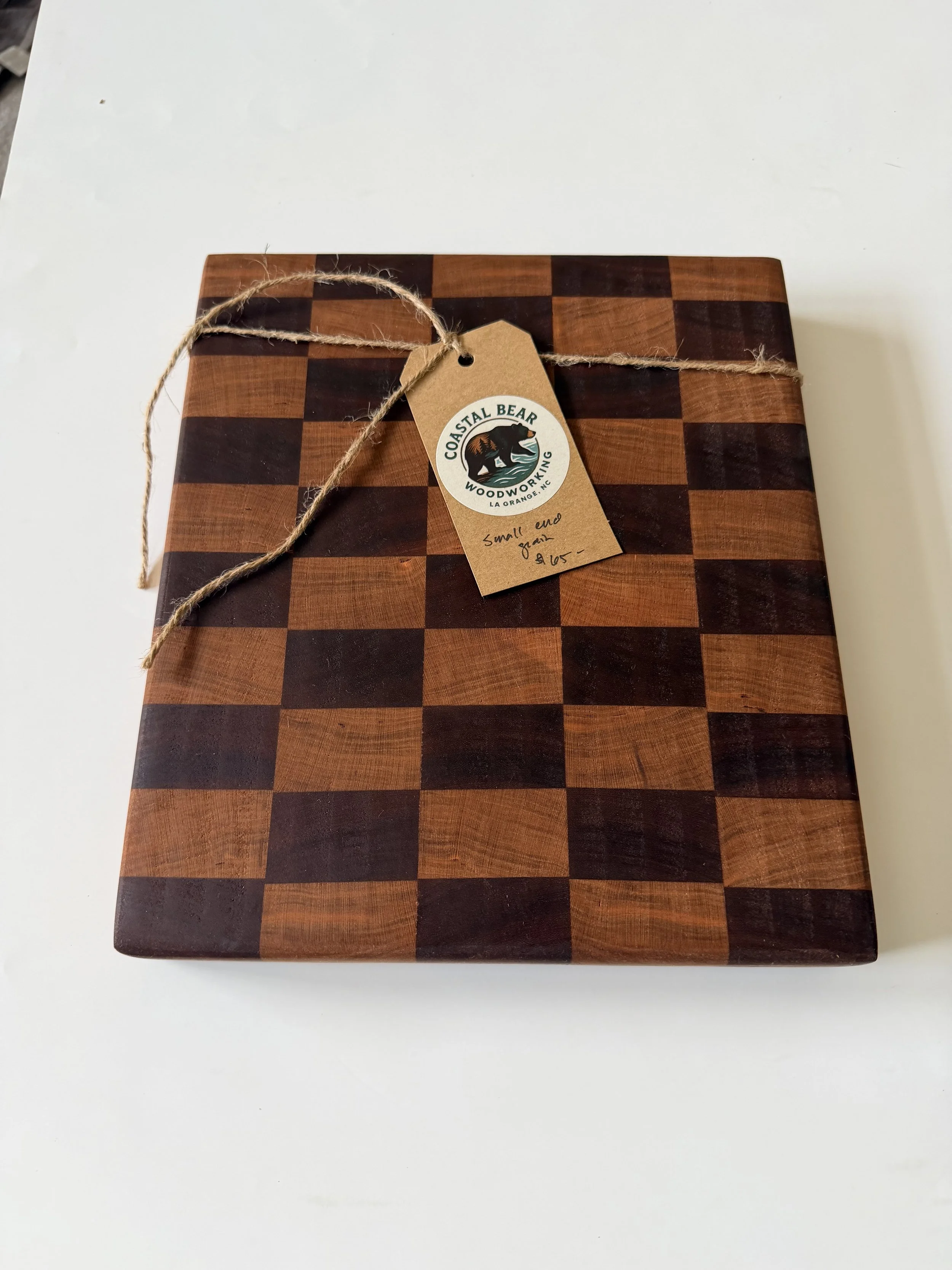 Checked End Grain Butcher Board