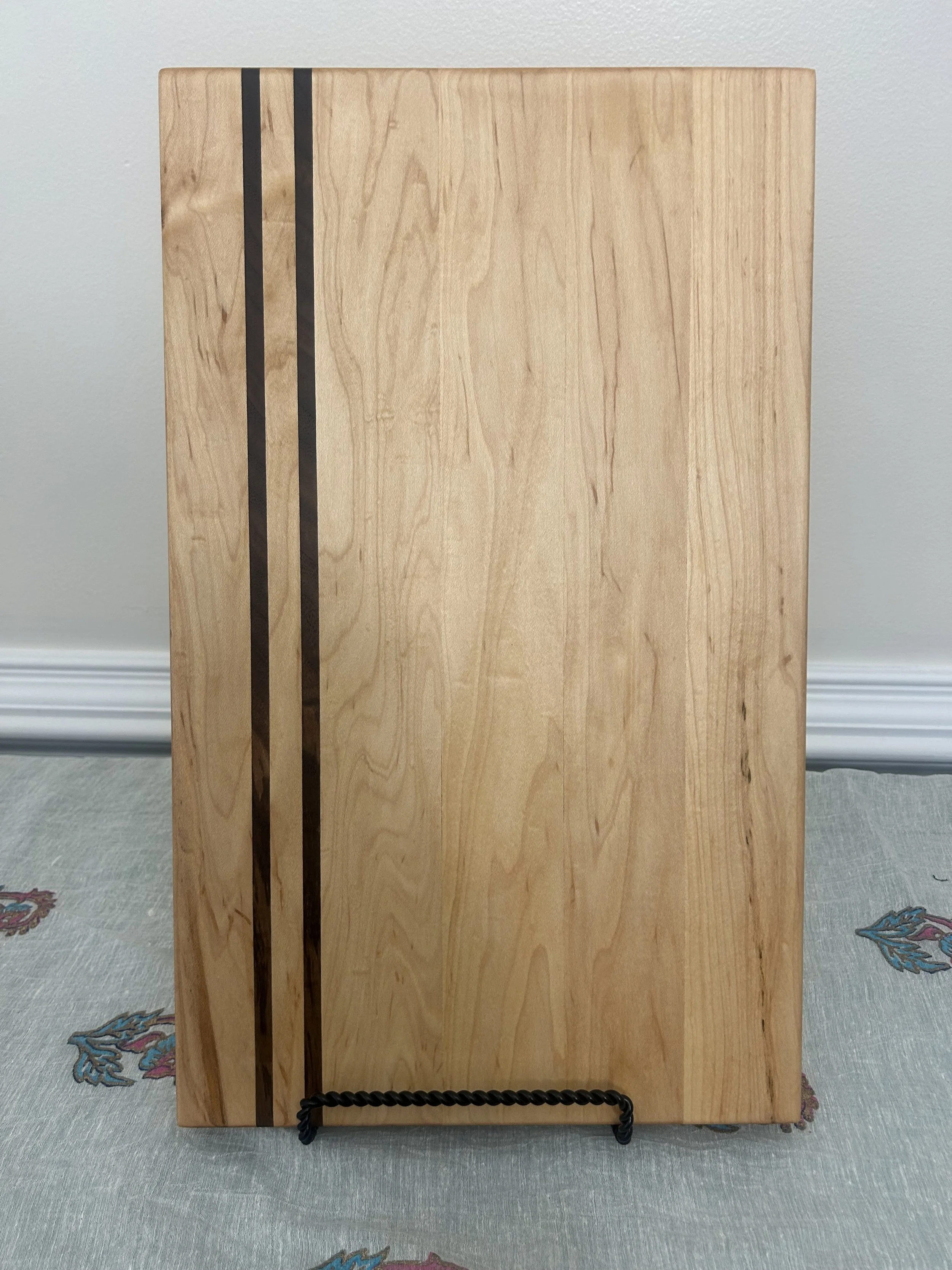 Handcrafted Hardwood Cutting Board- Maple and Black Walnut