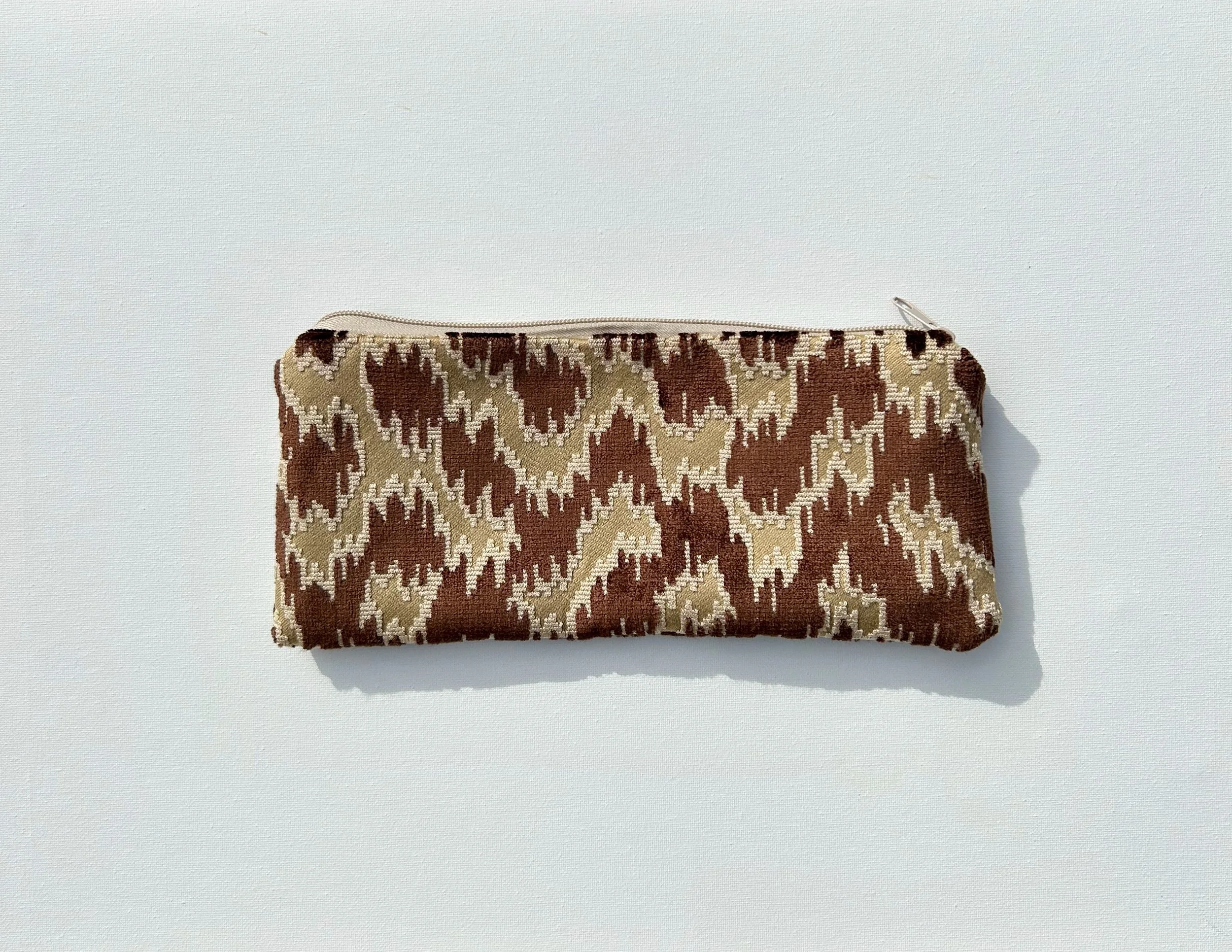 Brown Splotch Zipper Bag