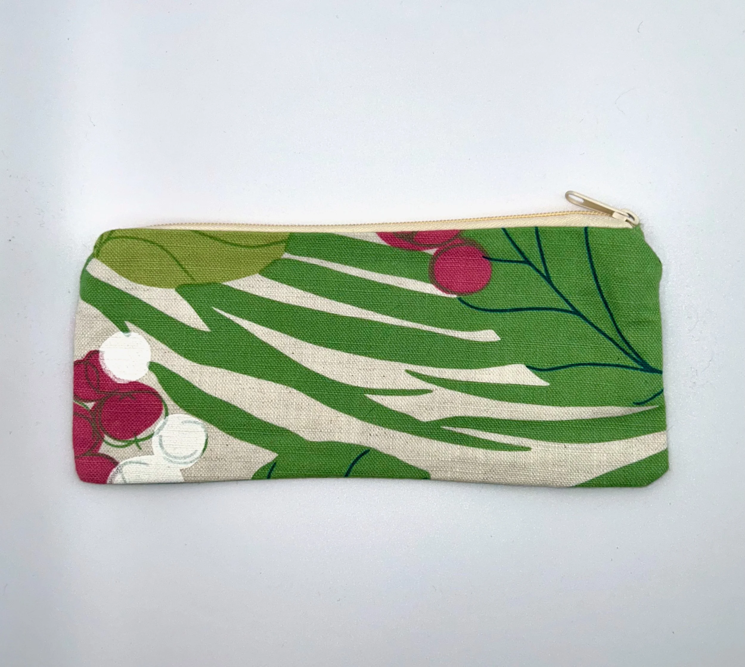 Palm Leaf Zipper Bag