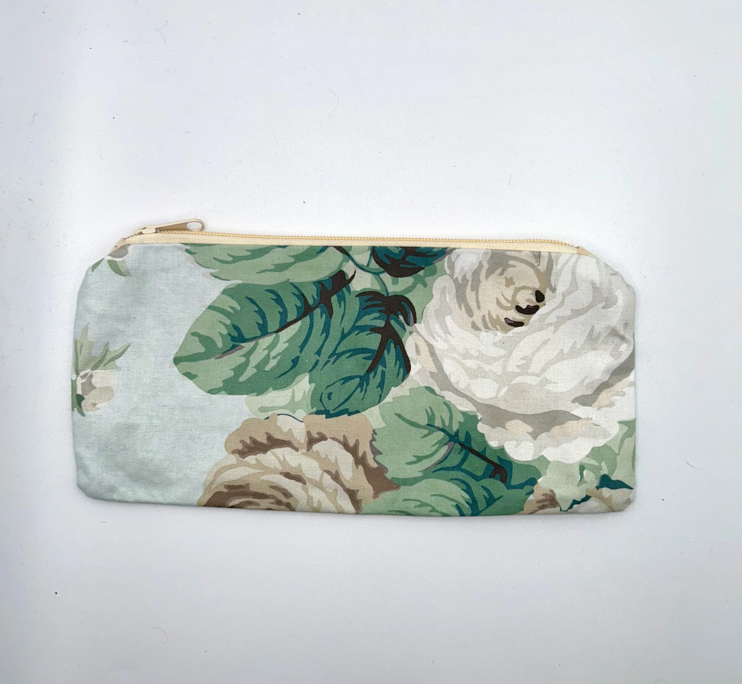 Blue Roses Zipper Bag