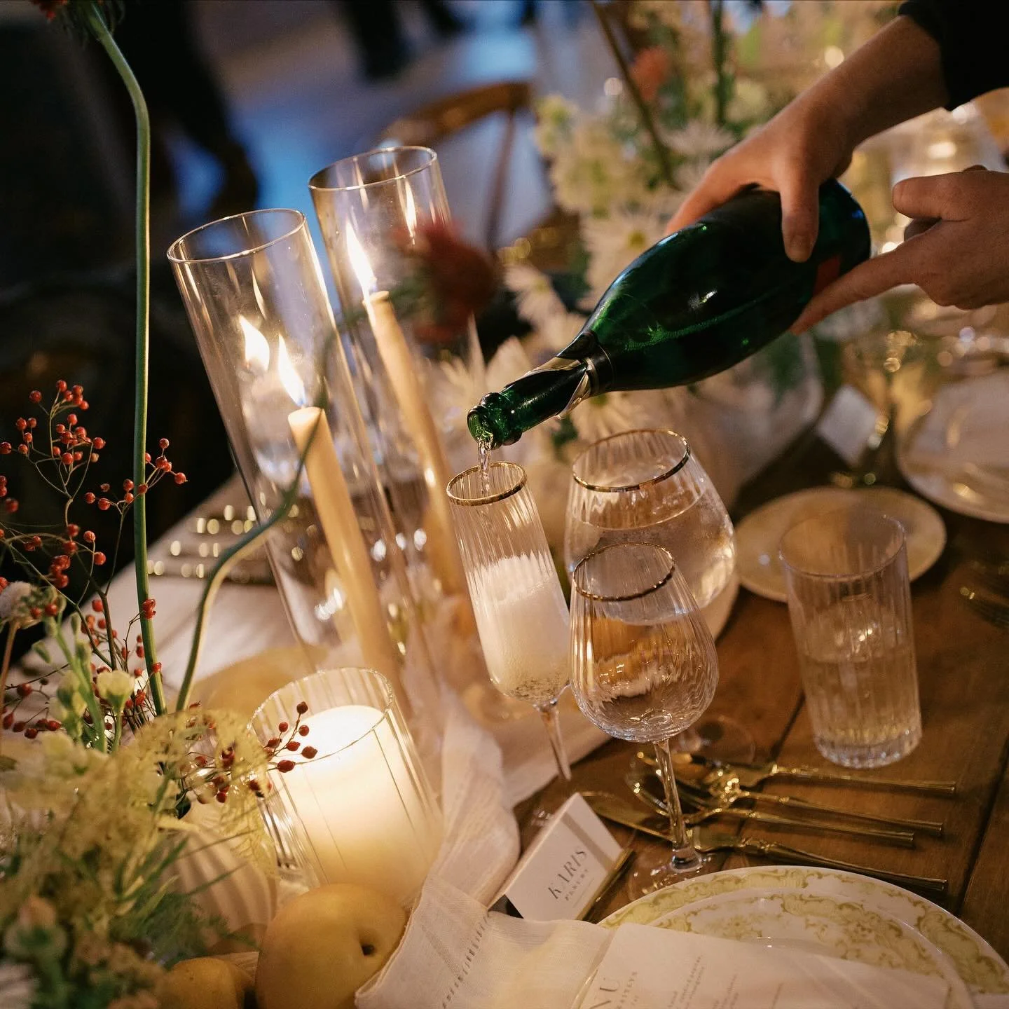 We were so honored to help celebrate Kaitlyn and Michael&rsquo;s vow renewal. An intimate, artfully curated evening that was so personal, start to finish. 

The appetizers reflecting their travels, the cocktails with nods to their pups and their favo