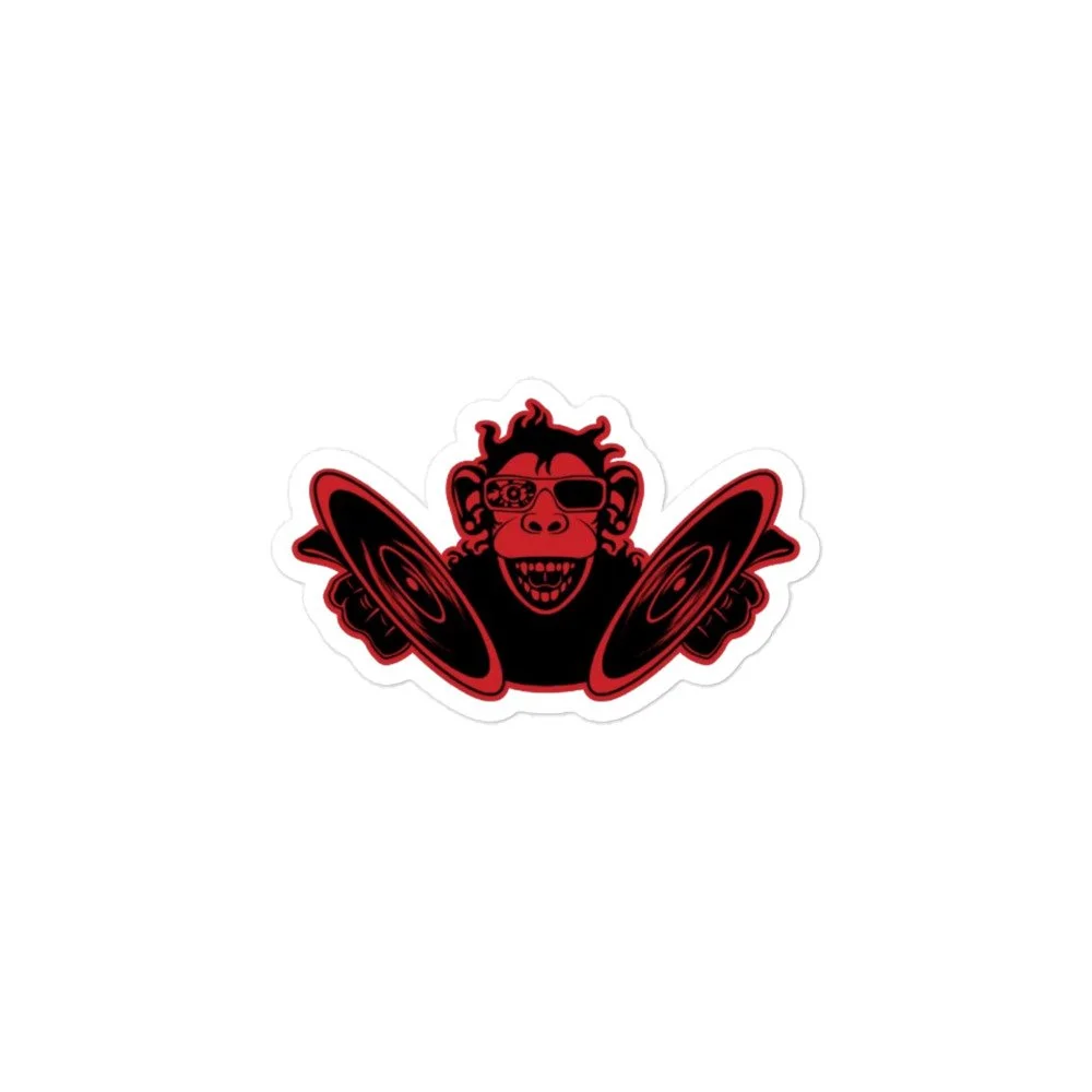 Funky Monkey Bubble-free stickers