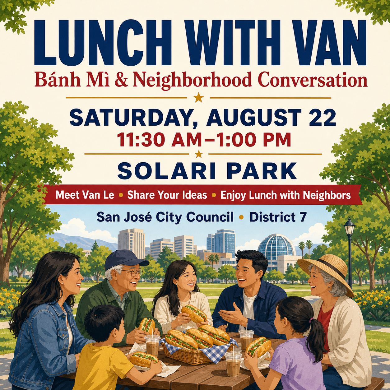 Banh Mi at the Park 