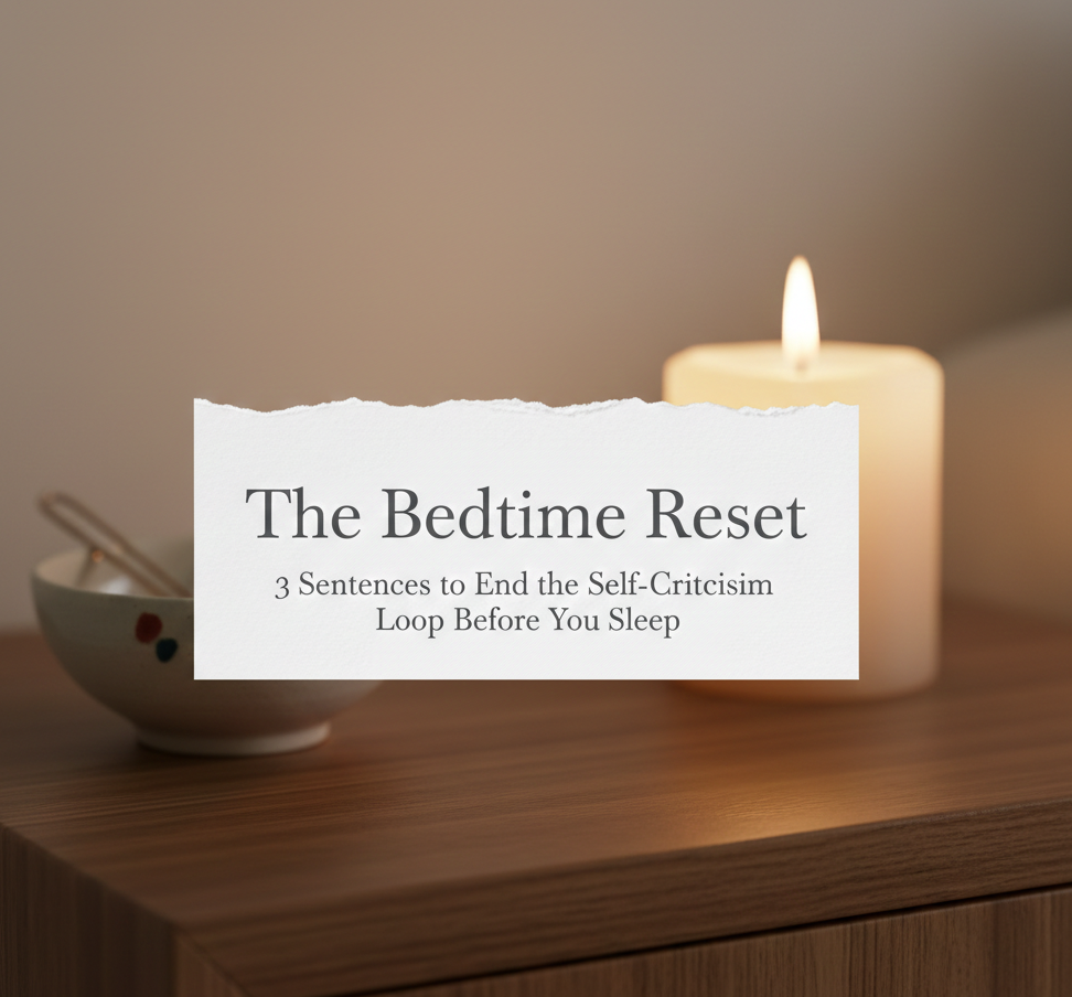 a quiet bedside table.