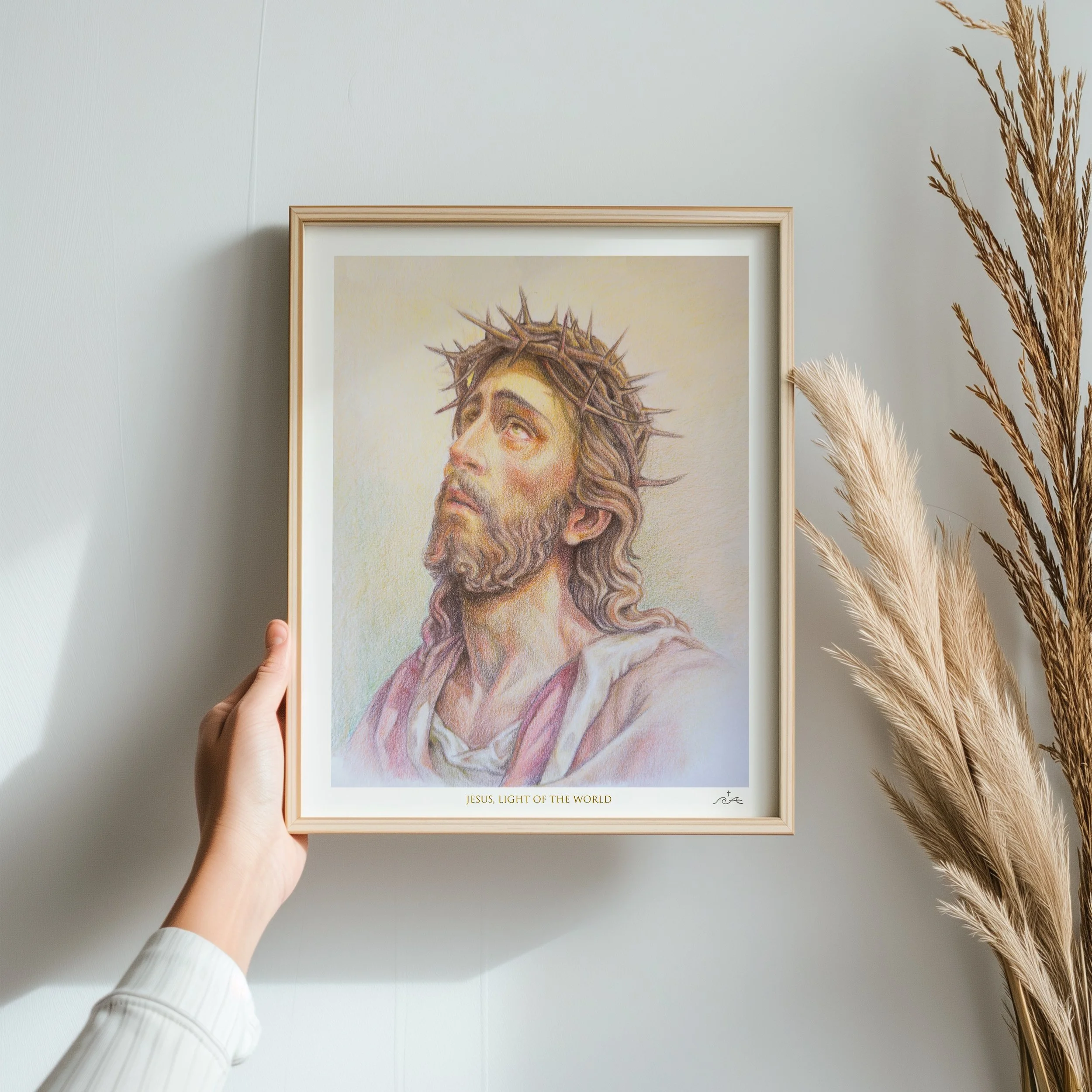 Jesus Light of the World Framed.jpg