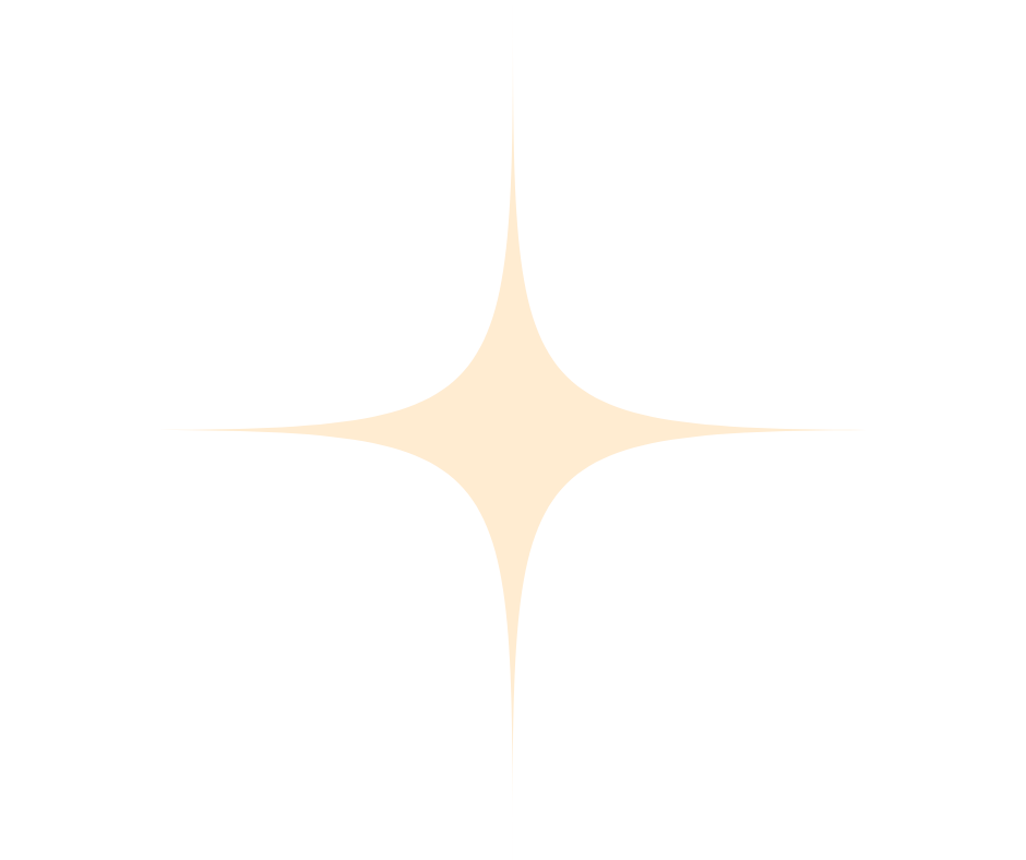 A black background with a white diamond-shaped starburst in the center