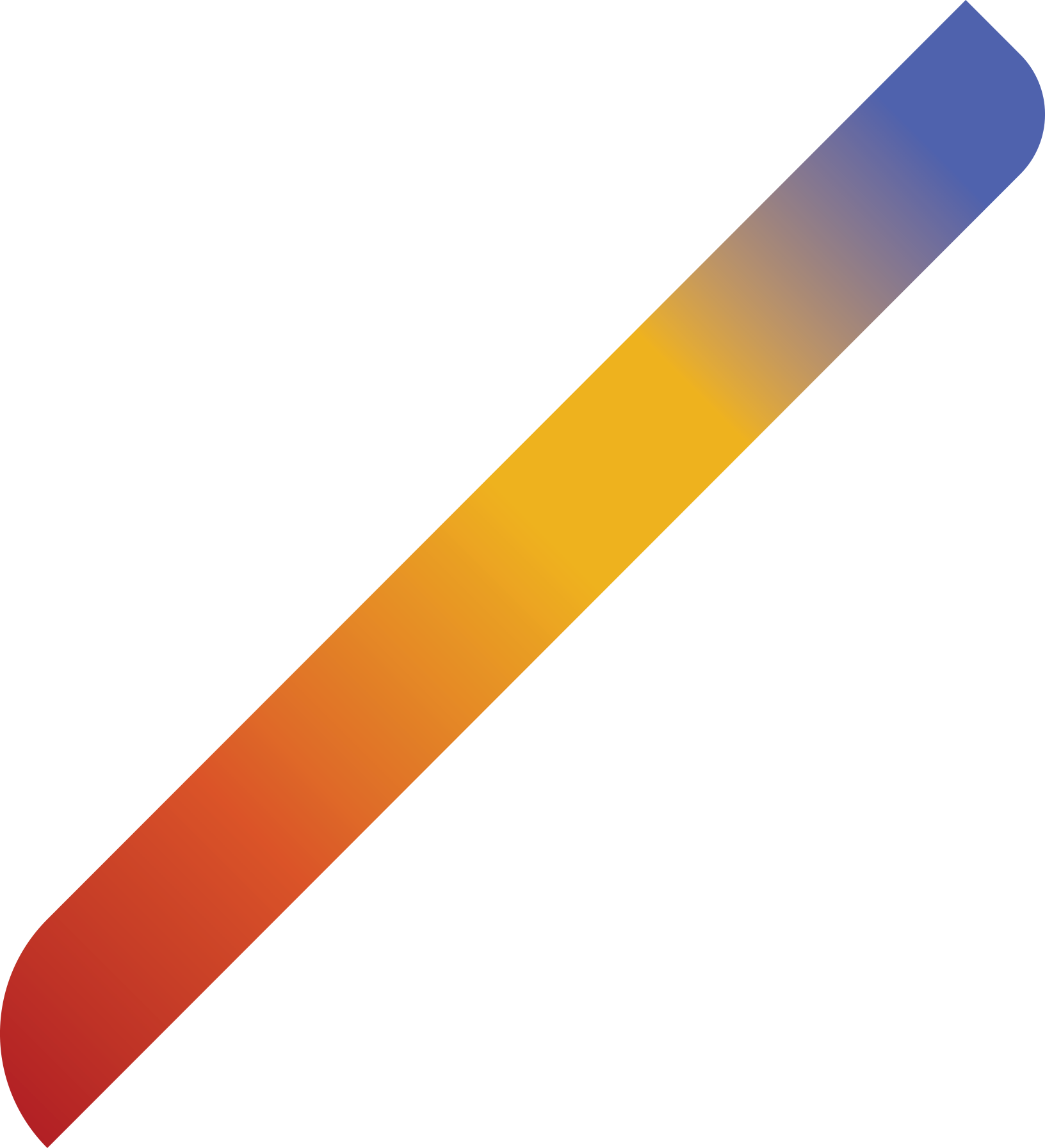 Gradient curved line from red to purple on a black background.