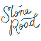 Stylized text reading 'Stone Road' with a dark background.