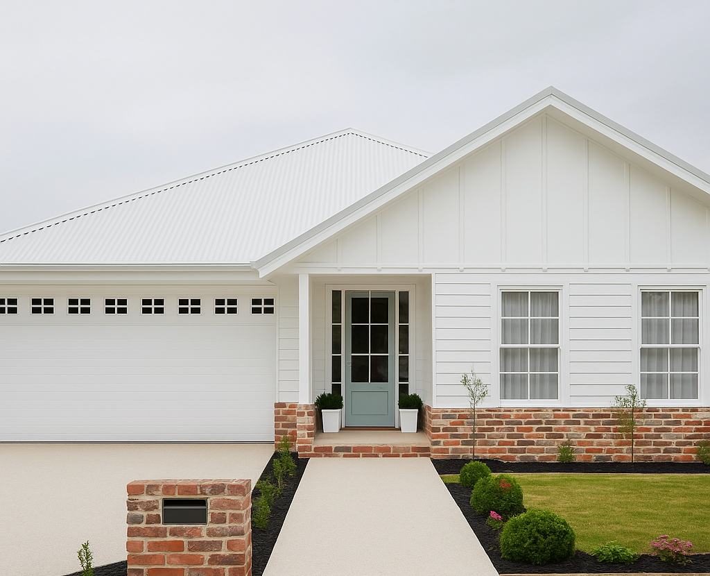 exterior single storey home custom build sydney