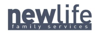 New Life Family Services logo with the words 'newlife' in bold lowercase letters and 'family services' in smaller font beneath.