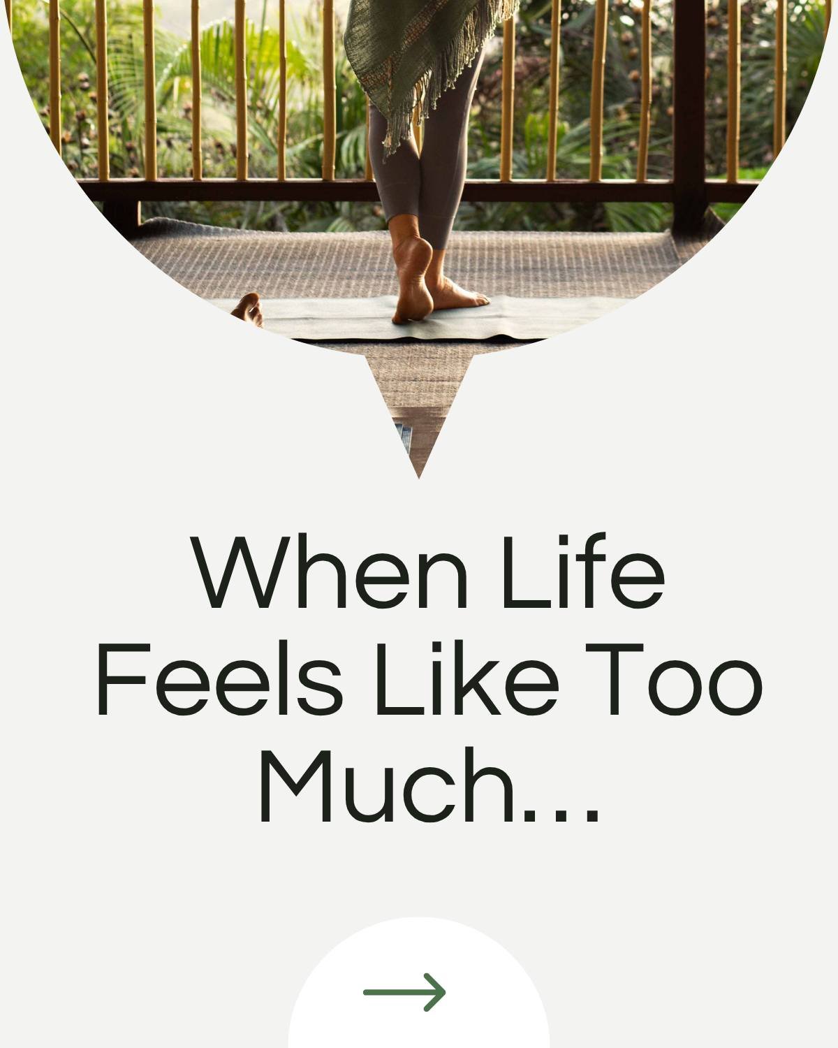 Life transitions&mdash;even the ones we choose&mdash;can leave our nervous systems feeling unmoored. If you are feeling overwhelmed, remember that you don't have to carry everything at once. Sometimes, the most productive thing you can do is pause an