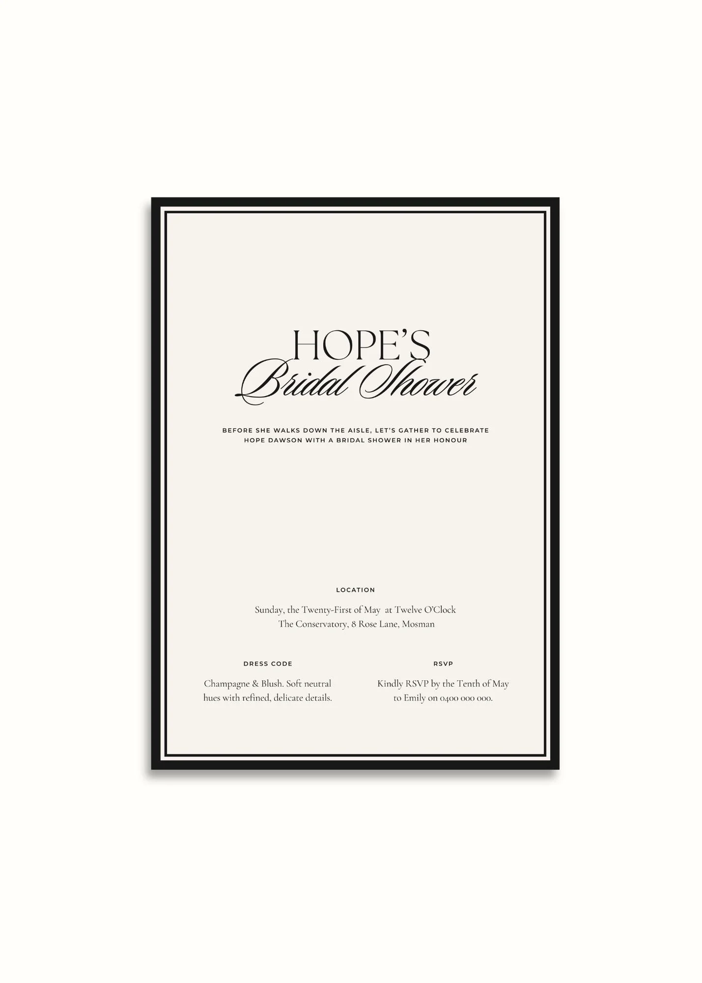 Bridal Shower Digital Invite