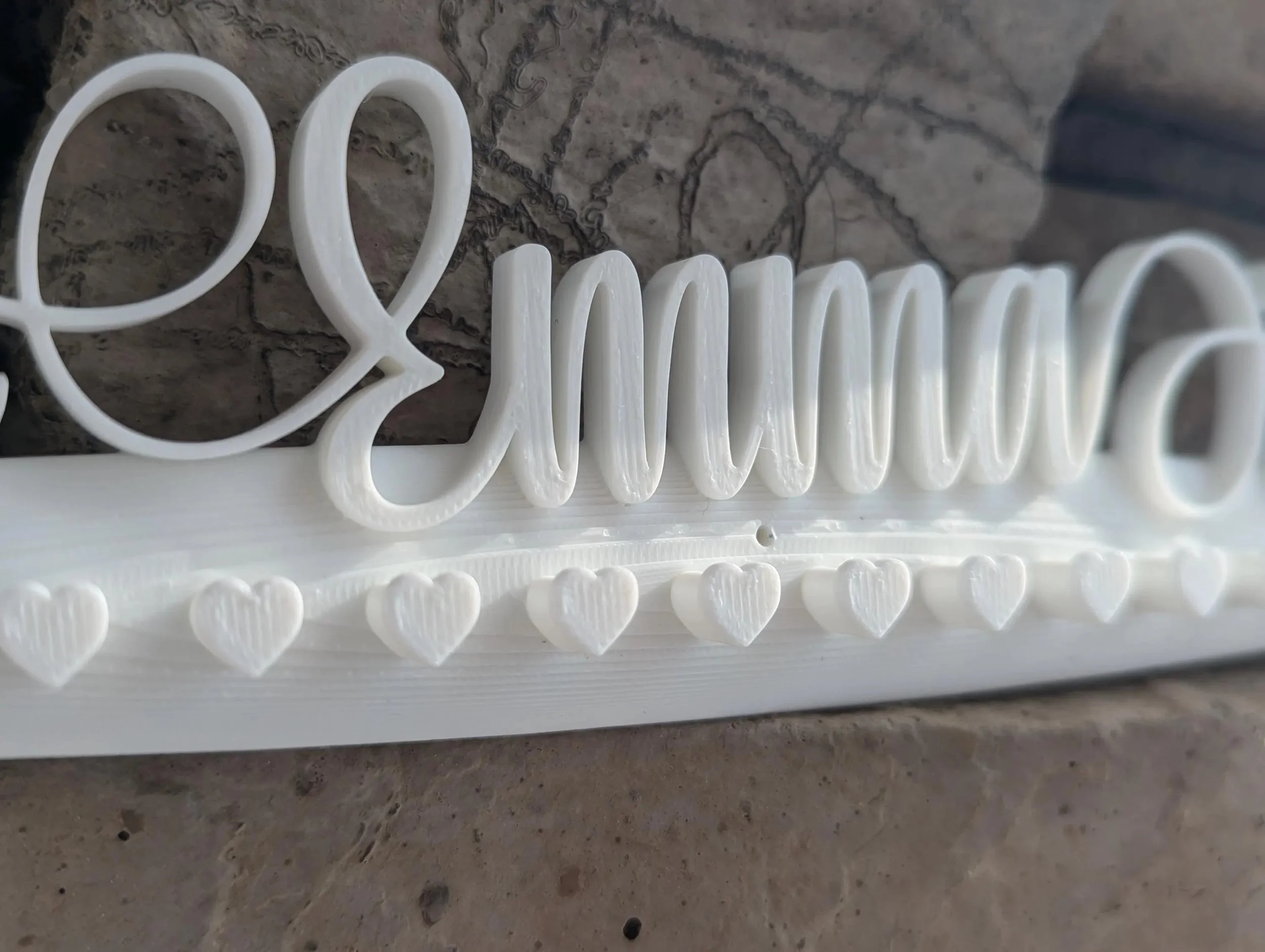 Personalized name necklace hanger