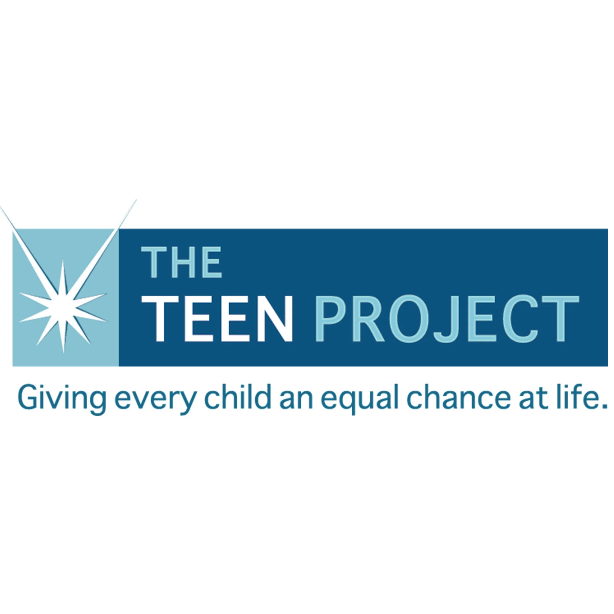 The Teen Project Logo -  'Giving every child an equal chance at life.'