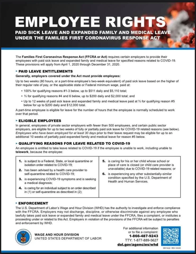 Employers are required to post new posters related to COVID-19