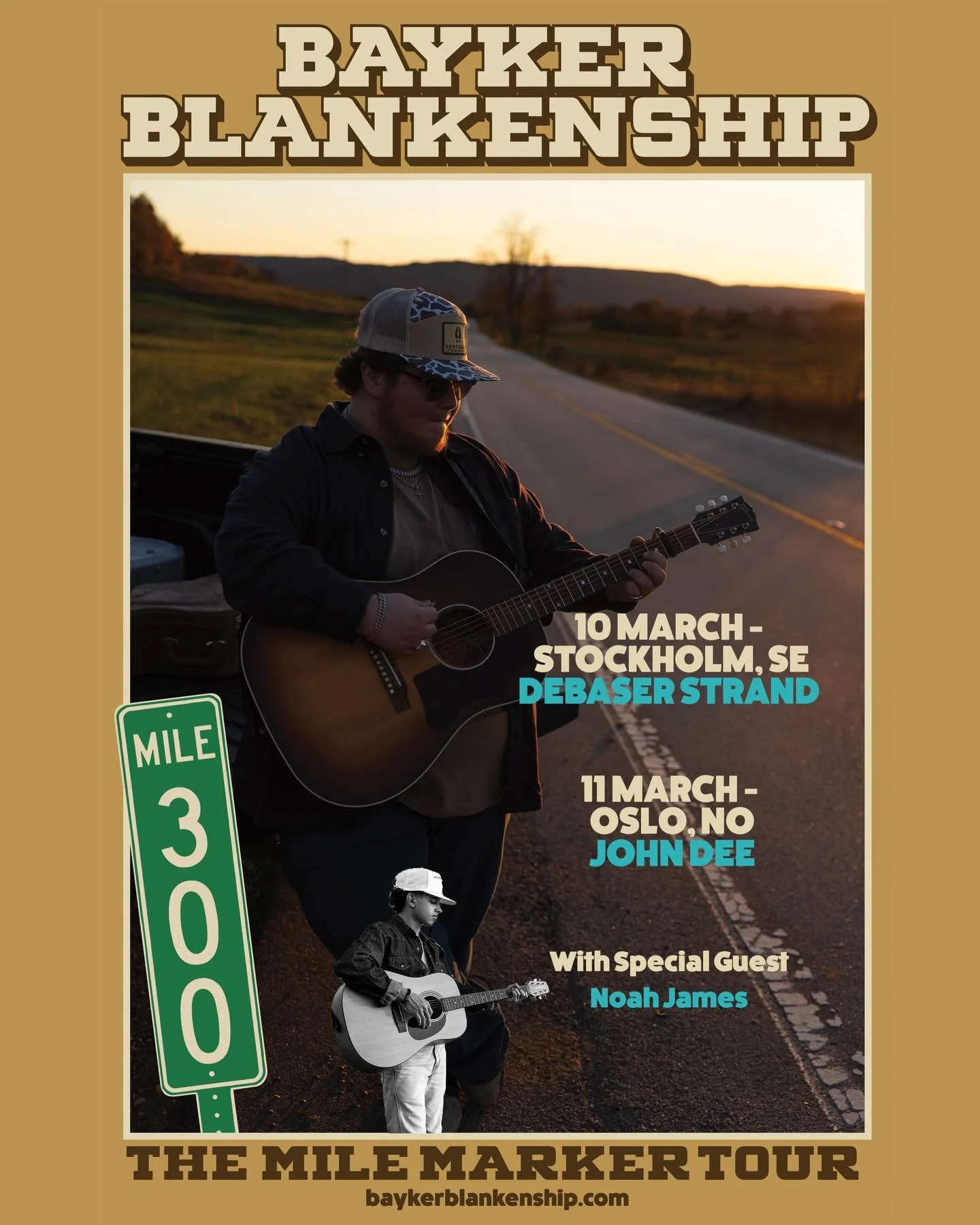 Super hyped to announce that I&rsquo;m gonna be opening up for my buddy @baykerblankenship!! In Stockholm and Oslo! Go get your tickets now! Link in my bio!