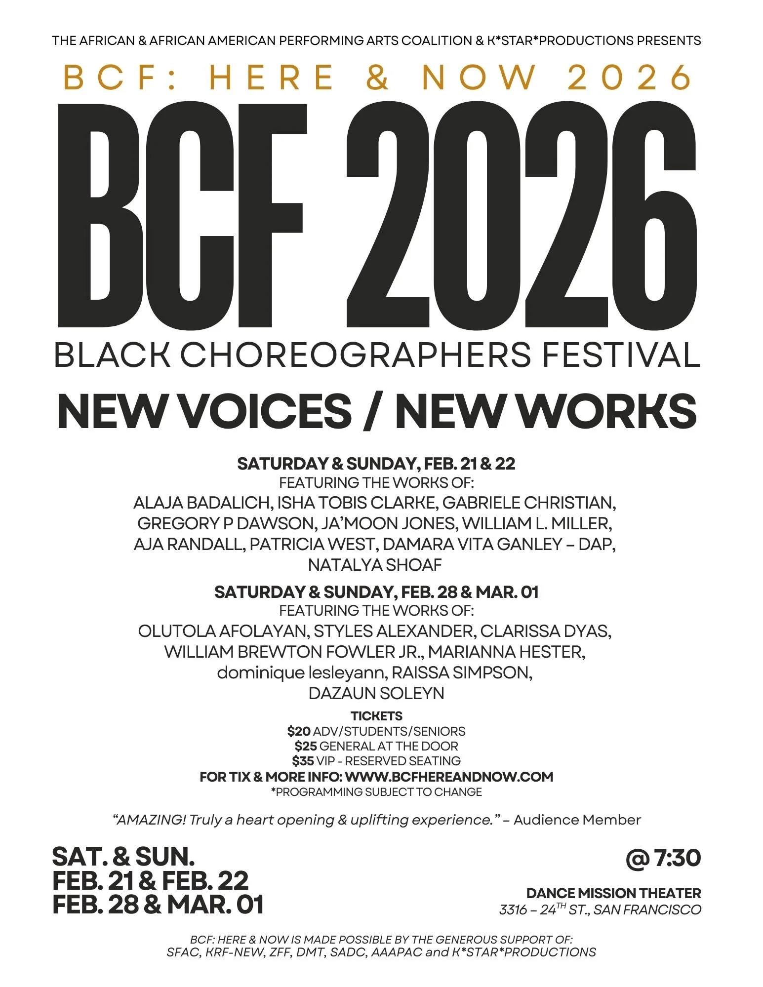 Black Choreographers Festival: Here and Now