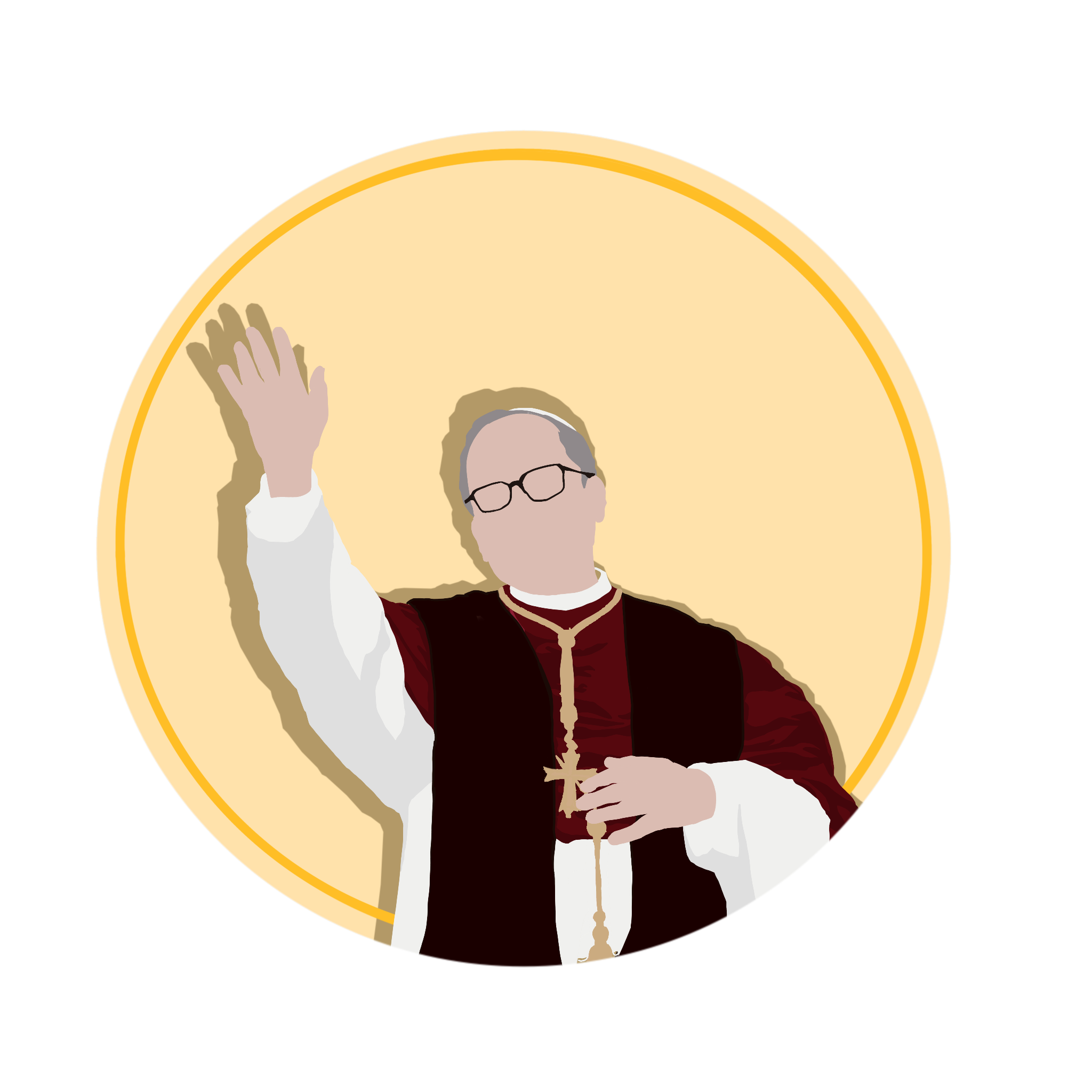 Latria Sticker - Pope Leo XIV (Simple)