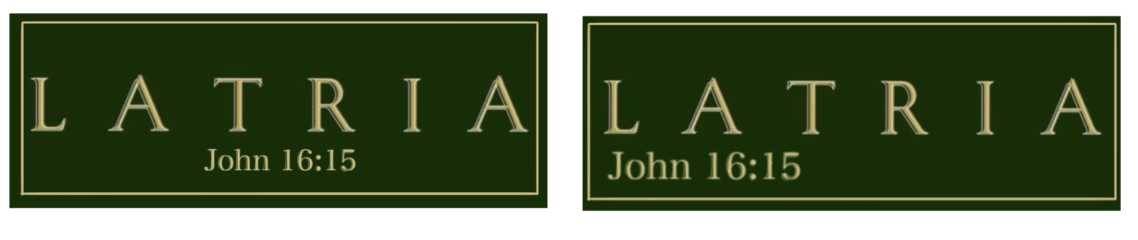 Latria Sticker - John 16;15
